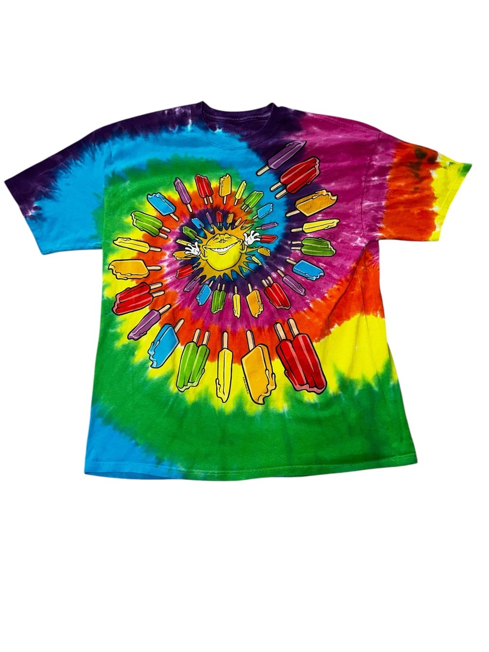 Liquid Blue 2018 Popsicle Spiral Tie-Dye Tee XL